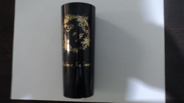 Copo long drink Preto com dourado ou prateado